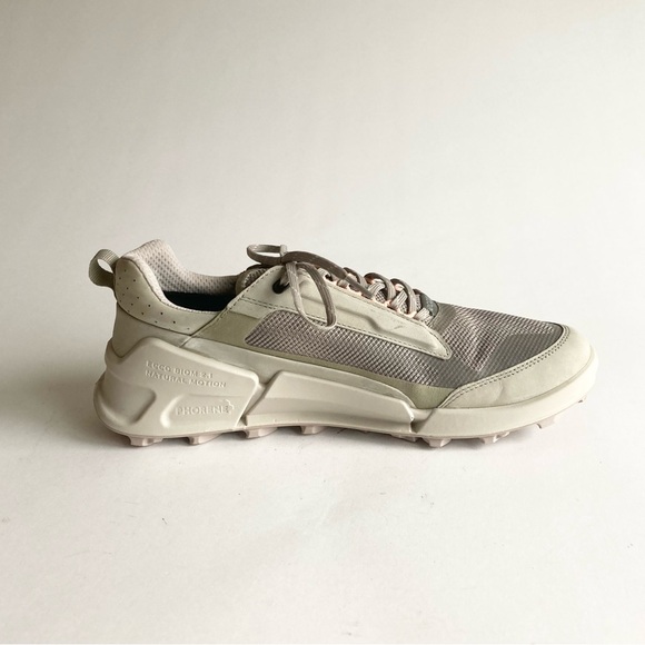 Ecco Biom 2.1 Grey Green Pink Waterproof Canvas Rubber Low Top Sneakers Size10.5 - Picture 5 of 15